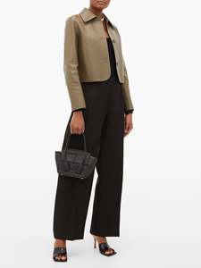 Veste de luxe pour femmes, décontractée, couleur Olive, en peau d'agneau, fourrure originale, nouveau Design, collection 2020 - Product Image 2