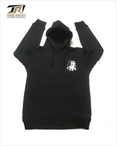 Sudadera con capucha unisex con cremallera y logotipo personalizado para invierno, el mejor GSM grueso poliéster/algodón bajo MOQ estilo ajustado - Product Image 2