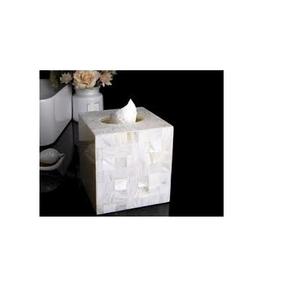 Servilletero de diseño de lujo para madre de perla, caja de pañuelos dorada brillante para restaurante, caja de pañuelos de perlas - Product Image 5