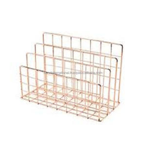 Support de livre de fil de fer enduit de poudre d'or - Product Image 3