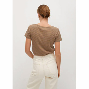 Chemise décontractée pour femme, col rond, nouvelle collection été 2021, design OEM, plusieurs couleurs. - Product Image 3