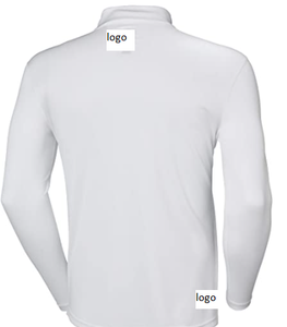 T-shirt à fermeture éclair 1/2 Polyester pour homme, impression personnalisée, Logo 100% Polyester, fermeture à glissière importée, lavage en Machine - Product Image 6