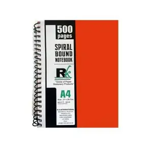 Competitive Price 500 PAGES A4 Best Price Spiral Notebook Rich Quality Notebook Superior Item Supplier From India
