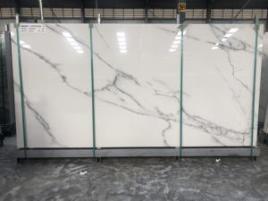 Carreaux de porcelaine en dalle de 64x128 pouces, les plus grands d'Inde, texture marbre, polis, antibactériens, fonctionnalité de brique réfractaire, 9 mm, hôtel - Product Image 2