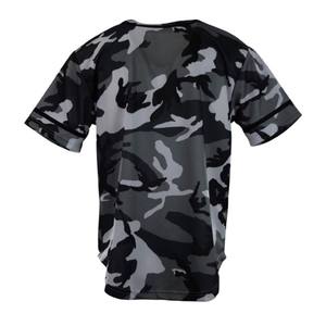 Maillots de Baseball à imprimé camouflage, vente en gros, pas cher, sur mesure, respirants, 6 boutons - Product Image 2