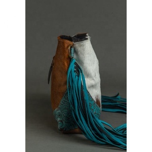 LW Women's Bohemian Cross Body <b>Bag</b> Stylish Single Strap Leather Shoulder <b>Bag</b> Tassel Chain Decoration Portable <b>Sling</b> <b>Bag</b> Girls - Product Image 2