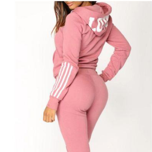 Logo personnalisé Automne Pas Cher Femmes Ensembles Pieds Zip Assorti Survêtements Pour Femmes Vente en Gros - Product Image 3