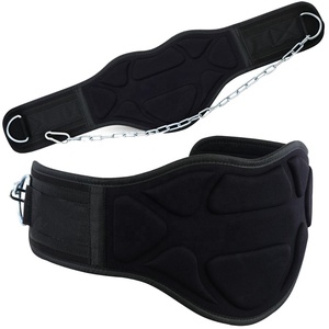 GAF CINTURÓN DIP DE ELEVACIÓN DE PESAS CORREAS DE SOPORTE DE GIMNASIO DE NEOPRENO ENVOLTURAS DE GEL CON CADENA SE ADAPTA A CINTURÓN DE GIMNASIO DOBLE ENVOLTURA CON CADENA - Product Image 2