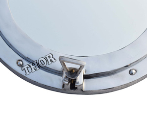 Miroir de hublot de navire nautique en aluminium massif, décoration murale de navire, miroir de hublot de fenêtre, décoration murale pour la maison - Product Image 4