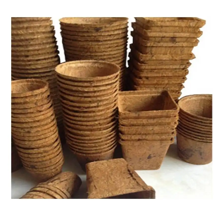 Best Price CoCo Coir Pot/Plantable Pots for Starting Seeds Herbs Vegetables & Tomato Seedlings (WS: 0084987731263)