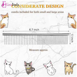 Peigne en acier inoxydable à bout arrondi, chiens de bonne qualité, pour toilettage des animaux de compagnie, livraison gratuite - Product Image 2