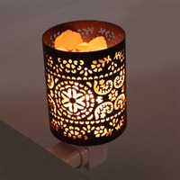 Lampe en cristal de sel rose de l'Himalaya sculpté, avec lumière réglable, style Amour, toucher réel, décoration de chambre et de maison