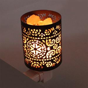 Lámpara de sal del Himalaya de cristal Natural de Material orgánico, cesta ajustable tallada, decoración pintada, artesanía de 4-12Kg - Product Image 3