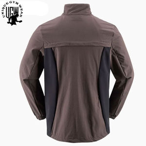UNIQUE GYM WEAR Chaqueta Soft Shell de Invierno para Hombre, Corte Ajustado, Cuello Alto, Resistente al Viento, Impermeable, Transpirable y Ecológica - Product Image 5