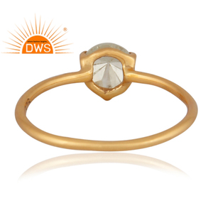 Bague en forme de rose Gold, pierre précieuse, topaze, citron, pour femmes, anneau en argent 925, fait à la main, vente en gros, fournisseur de bijoux - Product Image 2