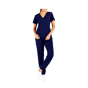 Suit Scrub Top Quality Nursing Hospital Uniform Spandex Scrubs Uniform Suit Set Top And Pants Unisex Jogger Scrub Uniform Type S - Product Image 6