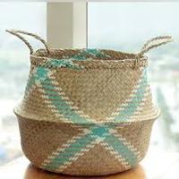 Panier de rangement en jonc de mer écologique et tendance fait main du Vietnam VINACRAFT, sac à bandoulière en jonc de mer