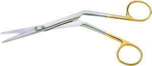 Surgical KNIGHT Scissors Supercut <b>Tungsten</b> Carbide insert 18cm Angled - Product Image 5