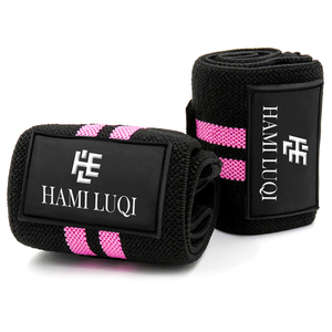 Muñequeras deportivas de alta calidad para culturismo, levantamiento de pesas, equipo de protección con logotipo personalizado para ejercicio físico de alta intensidad - Product Image 1