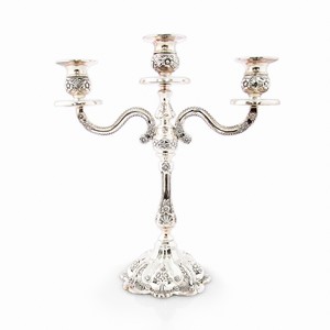 Soporte de vela moderno para el hogar, candelabro de Latón chapado en plata para bodas, hoteles, fiestas, decoración de rayos - Product Image 4