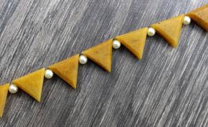 Pierre précieuse d'aventurine jaune naturelle 11 pièces perles à facettes 2020 vente en gros fabricant authentique de haute qualité - Product Image 2