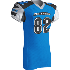 Maillot de football américain unisexe sublimé, anti-transpiration, ajusté, manches courtes, blanc, rouge, noir, col rond, anti-bactérien, anti-UV - Product Image 2