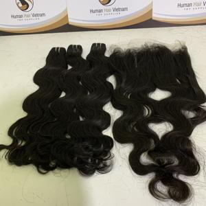 Cutícula alineada brasileño sin procesar de la onda del cuerpo del pelo de la Virgen 13x6 HD frontales de encaje doble paquetes de pelo de Color Natural - Product Image 5