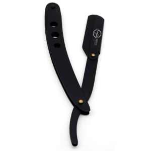 Maquinilla de afeitar desechable profesional con mango de plástico de Metal negro de acero inoxidable de una sola hoja para afeitarse cara cuerpo axilas - Product Image 1