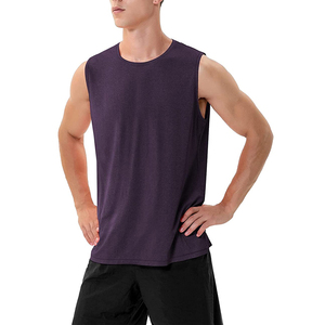 Solid Color Men's Workout Gym Fitness Tank Top High Quality Latest Designs Sports Vest At Wholesale 2022 - Product Image 1