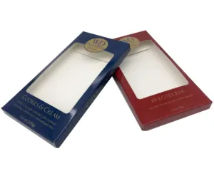 Kotak Tablet Cokelat Karton Lipat Kualitas Makanan Kotak Kemasan Coklat Cetak Kustom dengan Jendela