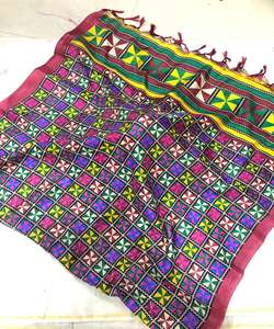 Nuevas mujeres indias usan Banarasi algodón seda Dupatta ropa para damas niñas Top bufandas elegante último diseño de moda nuevo aspecto Apparelgarment - Product Image 6