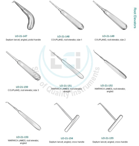 Elevadores dentales de lujo, Set de elevadores rectos y curvados, de acero inoxidable alemán, para Raíces dentales - Product Image 4