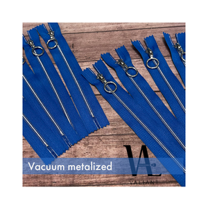 #3 Vacuum Metalizing nylon zipper with Exquisite Circle puller - Product Image 2