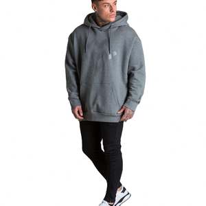 Streetwear de haute qualité 100% coton sweat à capuche surdimensionné décontracté vierge sweat à capuche personnalisé manches longues sweats à capuche pour hommes - Product Image 1