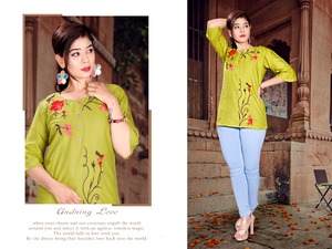 Damas ropa Casual impreso último Kurtis - Product Image 3