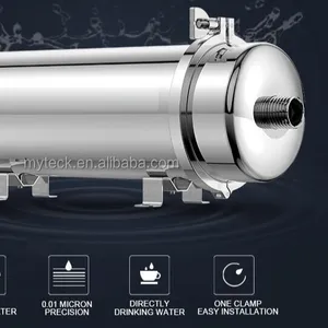 Myteck 1000LPH Whole House Clamp Type Filter Remove Sediment Iron Strengthened Models Life Water Purifier For Home Drinking