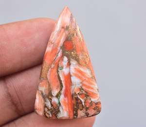 1 Cabochon de couleurs turquoises, ornements en cuivre, en forme de cœur, éponge de pierre précieuse, vente en gros - Product Image 2