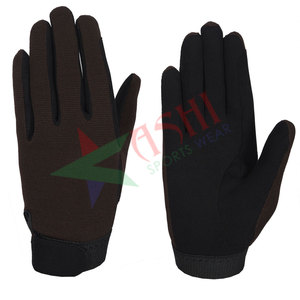 Gants de course de chevaux personnalisés de haute qualité en cuir et micro tissu Gants de sport de sécurité OEM Gants d'équitation - Product Image 4