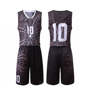 Ensemble de maillot de basket-ball personnalisé sublimé, numéro 10, imprimé tribal, débardeur en mesh, short, unisexe, adulte, été, respirant, col en V, élastique - Product Image 1