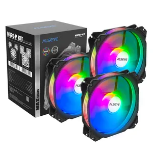 Alseye Argb schwarzer Rahmen 120mm RGB Gehäuse Lüfter RGB Computer RGB Lüfter