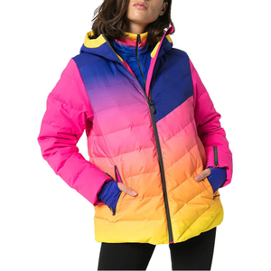 OEM Trendy double layer multi colors down <b>jackets</b> women clothing factory <b>cheap</b> <b>puffer</b> <b>jacket</b> - Product Image 1