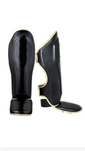 Genuine Leather Special Shin Instep Guard Kick <b>Boxing</b> <b>Training</b> Muay Thai Shin Instep Guard with Custom logo - Product Image 3