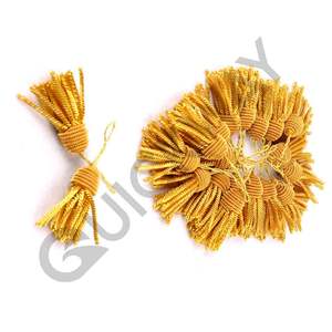 Top Quality Handmade Gold Bullion Wire <b>Tassels</b> Custom Bulk Quantity Sale by QUICK WAY INDUSTRIES - Product Image 4