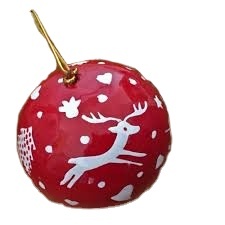 Nuevo de hecho a mano Navidad adornos de papel mache, bolas de Cachemira, la India directamente de los fabricantes - Product Image 6