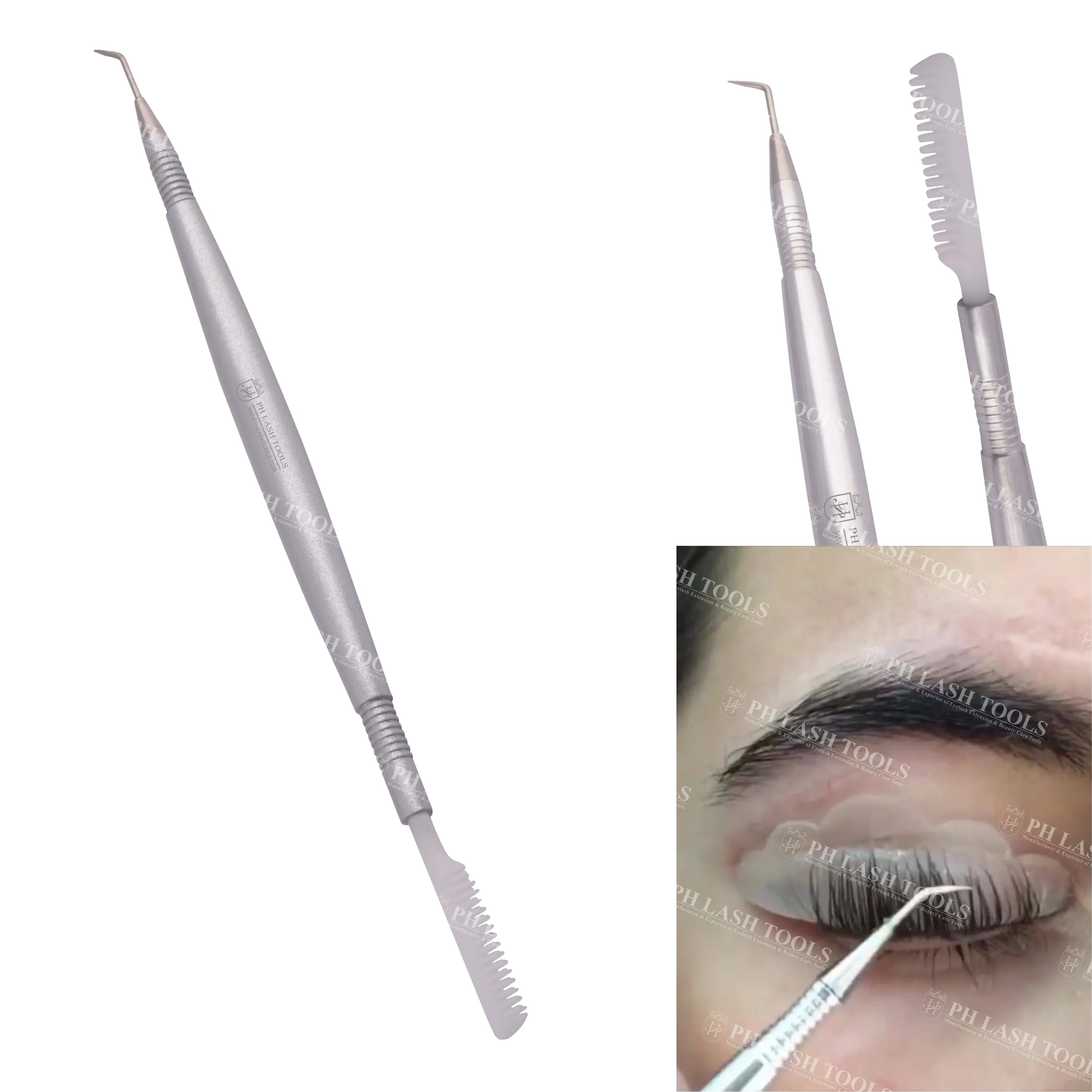 Professional Eyelash Lifting Tool And Comb A Helpful Eyelash Shaper And Separator For The Beauty Eyelash Extension Private Label
