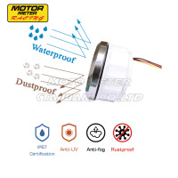 Pengukur kecepatan GPS KMH, Speedometer wajah hitam multifungsi tahan air pelek baja tahan karat 3-1/3 "85mm 316 untuk mobil truk