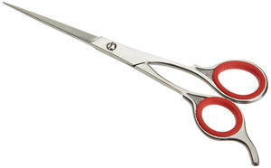 QNQ ciseaux de coiffeur professionnels étiquette personnalisée outil élégant en acier inoxydable poignée en céramique lame tranchante différentes couleurs en gros - Product Image 2