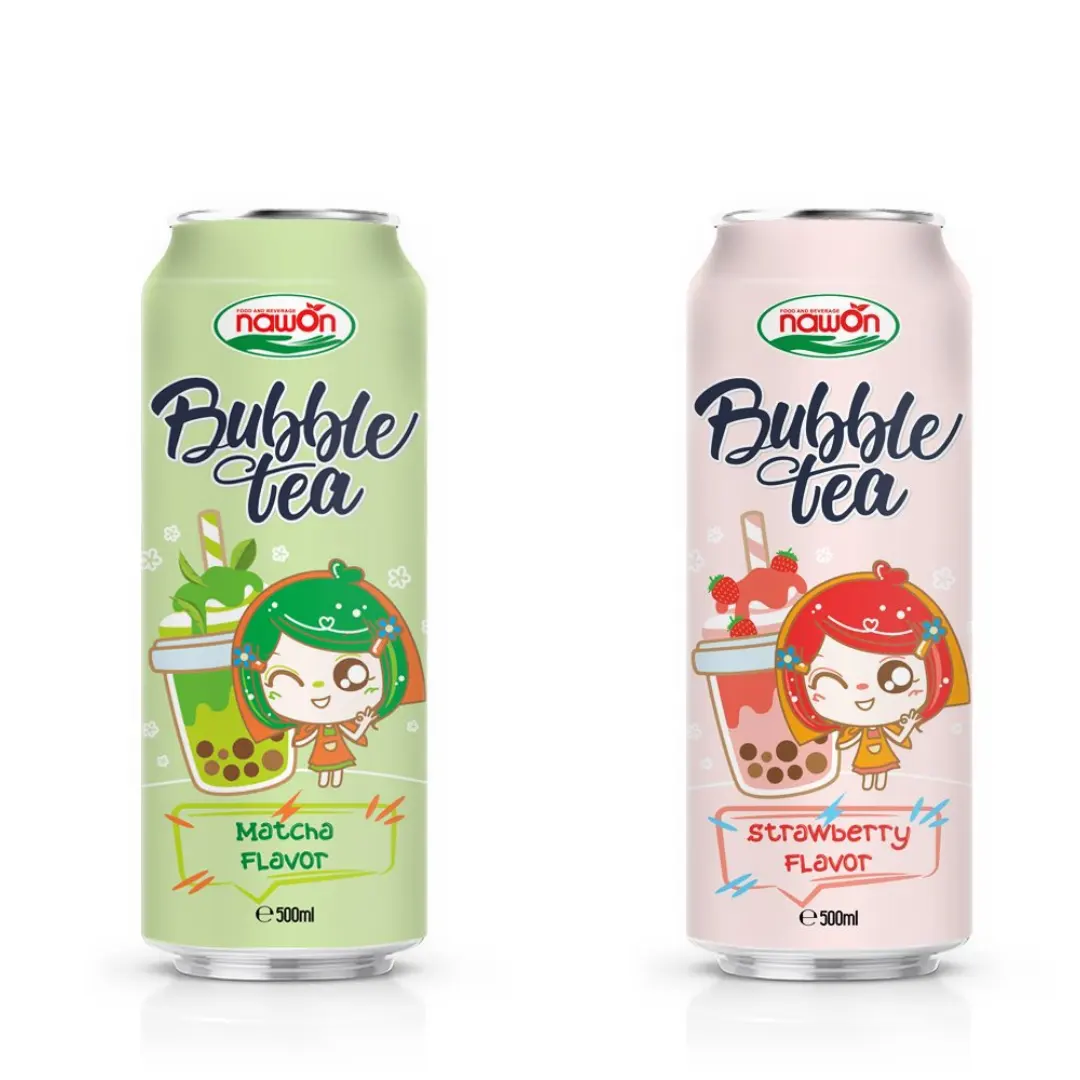 Brown Sugar Bubble Milk Tea 500ml Brand Nawon Bubble Milk Tea Supplier Private Label Bubble Tea HALAL KOSHER