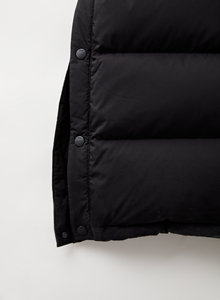 Abrigo de invierno con capucha para hombre y mujer, chaqueta con cierre de botones, color negro, diseño novedoso, talla grande, 2023 - Product Image 2