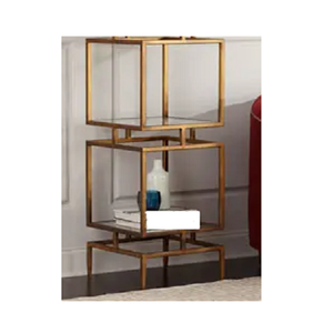 Support en métal fait à la main en fer et bois couleur or avec la meilleure qualité support en métal de taille personnalisée pour le fournisseur en gros - Product Image 2